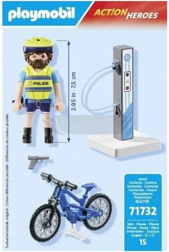 PLAYMOBIL ACT!ON HEROES 71732 ROWEROWY PATROL POLICYJNY zestaw dla dzieci