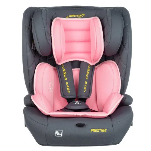 Fotelik samochodowy czarny PRESTIGE ISOFIX 15-36 kg i-Size 76-150 cm Summer Baby