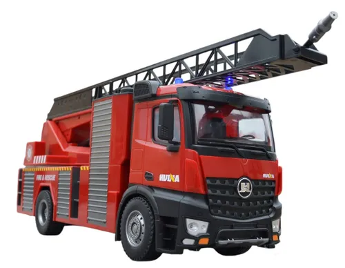 Zdalnie sterowany samochód COIL ciężarówka straż pożarna na pilota LED AKU
