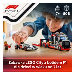 LEGO 60493 City Ciężarówka F1 z bolidem Audi F1