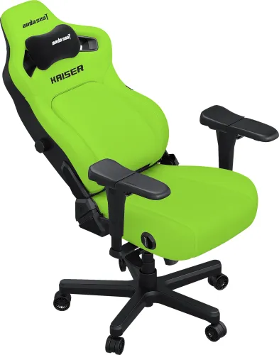 Fotel Anda Seat Kaiser 4 XL Gamingowy do 200kg Skóra Eco Limonka