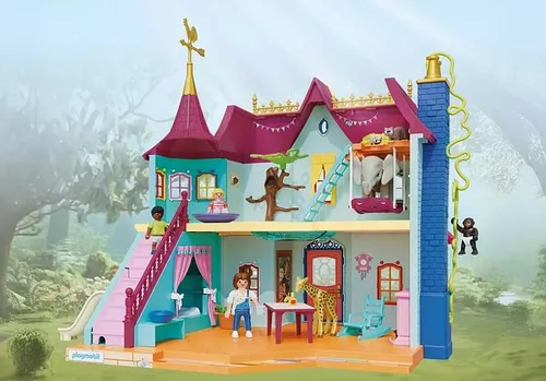 Playmobil Zestaw z figurkami Animals & Friends 71852 Kolorowa willa dla zwierząt
