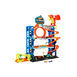 Hot Wheels City Mega Garaż Atak smoka