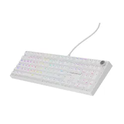 Klawiatura mechaniczna Genesis Thor 404 US RGB Outemu Peach Silent Biały