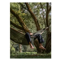 Hamak turystyczny Ticket To The Moon King Size Hammock - army green/brown