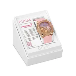 Розовые часы Guess Crystal GW0032L4