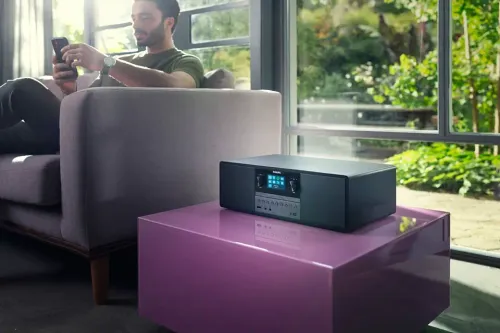 Wieża Philips TAM6805/10 50W Wi-Fi Bluetooth Radio FM, DAB+, Internetowe Czarny