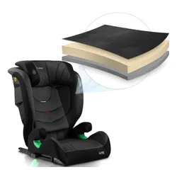 Fotelik samochodowy NUKIDO Louis Soft i-Size 100-150 cm (15-36 kg) Czarno-szary