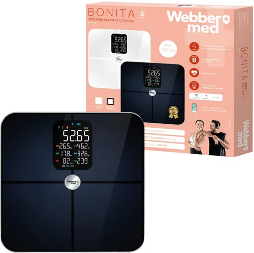 Waga łazienkowa WEBBER Bonita SBS-1321B-B Czarny