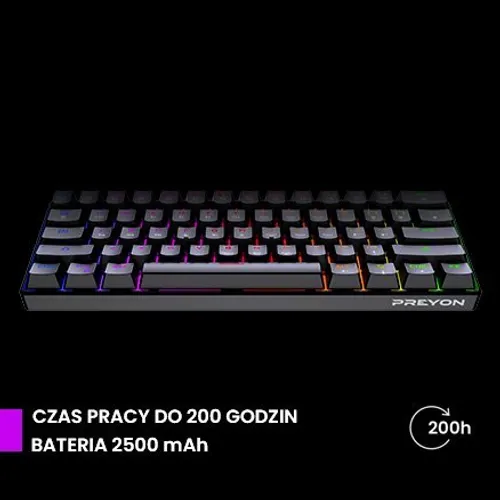 Klawiatura PREYON Red All Claw Gateron Red Hot Swap (PRAC61B)