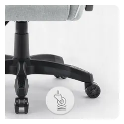 Fotel gamingowy CABRO C500 Szaro-Biały