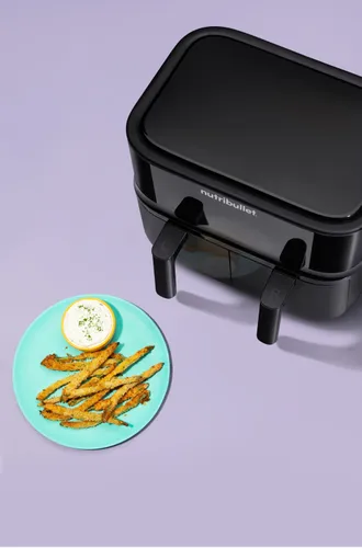 Air Fryer Frytkownica beztłuszczowa NUTRIBULLET Twin Drawer NBA081B 8l z podwójnym koszem
