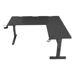 Biurko gamingowe narożne GENESIS Holm Modular 160 Czarny