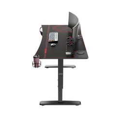 Biurko Ultradesk CRUISER 160cm Regulacja wysokości Czarno-czerwony