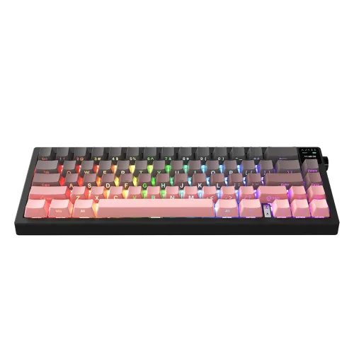 Klawiatura mechaniczna Ajazz AK650 Dream Weaver Switch Czarno-różowy