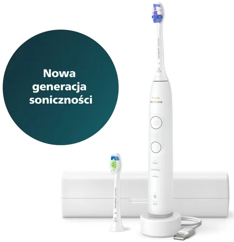Szczoteczka soniczna PHILIPS Sonicare 6500 HX7410/02 Biały