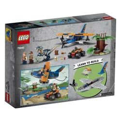 Конструктор Lego Jurassic World велоцираптор: на помощь биплану (75942)