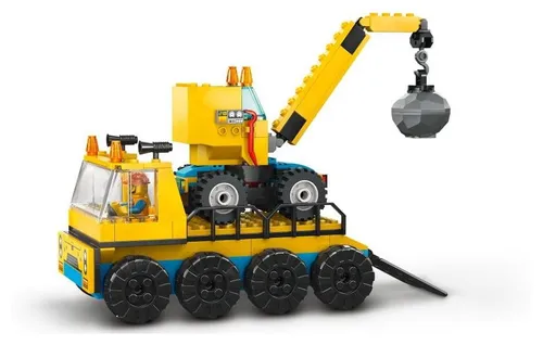 Lego City 60391 yıkım topu ile kamyon ve vinç