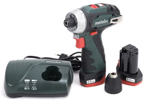 Metabo PowerMaxx BS Basic (600080500) 12 V Akülü Matkap, 2 adet 2ah Pil, şarj cihazı, kılıf