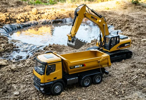 Wywrotka zdalnie sterowana ciężarówka RC H-toys 1573 mocna 10 kg udźwigu