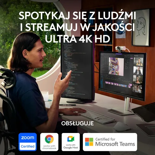 Kamera internetowa Logitech MX Brio Ultra HD 4K Szary