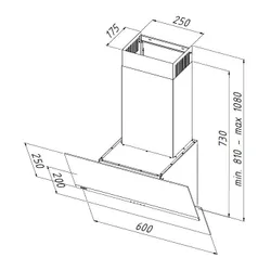 Okap Akpo WK-9 Balance PROline 60 Czarny