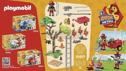 PLAYMOBIL Duck On Call 70917 Akcja straży pożarnej