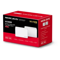 Router MERCUSYS Halo H80X 2.4 / 5 GHz (DualBand), Wi-Fi Mesh (2 szt.)