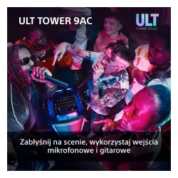 Power Audio Sony ULT Tower 9AC SRS-ULT900AC Bluetooth Mikrofon Karaoke Czarny