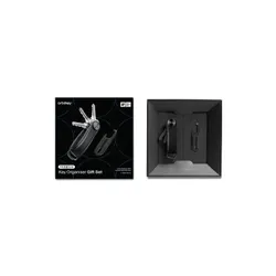 Zestaw Orbitkey - organizer do kluczy Pro + Multitool V2 - blackout / blue stitching