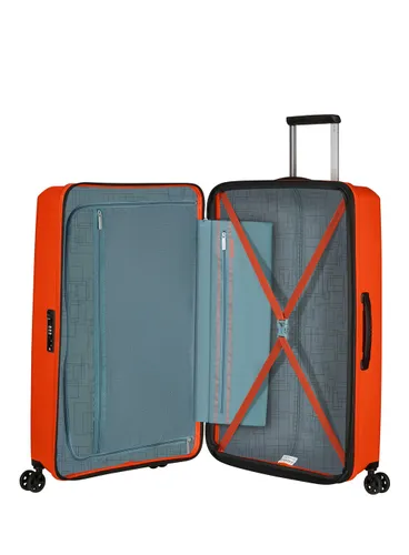 Большой расширенный чемодан American Tourister AeroStep-bright orange