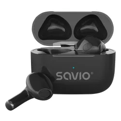 Słuchawki bezprzewodowe Savio TWS-02 PRO Douszne Bluetooth 5.4 Czarny
