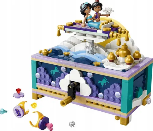LEGO Disney 43295 Szkatułka na biżuterię Dżasminy, zestaw klocków 6+