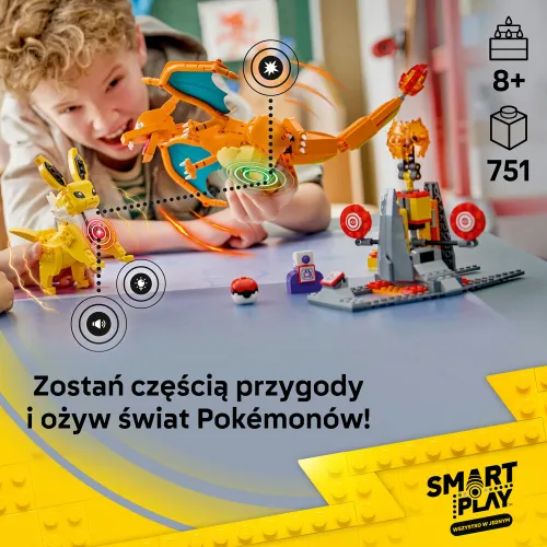 LEGO 72167 Pokémon SMART Play Charizard kontra Jolteon — ostateczna bitwa