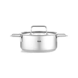 FISSLER Pure Collection 2,4 l - garnek ze stali nierdzewnej ze szklaną pokrywką