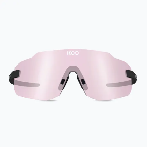 Okulary przeciwsłoneczne Koo Supernova black matt/photochromic pink