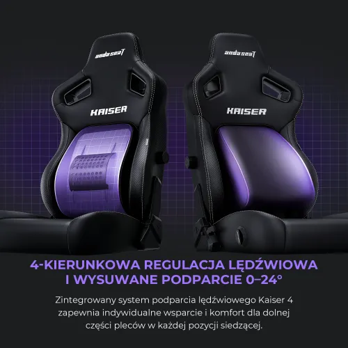 Fotel Anda Seat Kaiser 4 XL Gamingowy do 200kg Skóra Eco Limonka