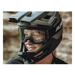 Kask rowerowy ALPINA Roca Brązowo-szary MTB (rozmiar 56-58)