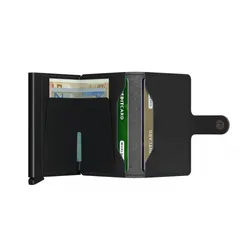 RFID Miniwallet Gizli Yard Cep Cüzdanı-Siyah