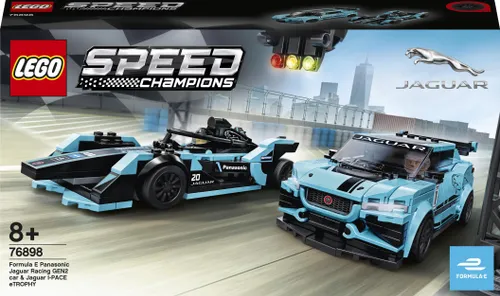 Конструктор Lego Speed Champions Formula E Panasonic Jaguar Racing GEN2 car и Jaguar I-PACE Etrophy (76898)