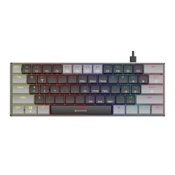 Klawiatura gamingowa Tracer GameZone Keylo 61 przewodowa mechaniczna podświetlana grafitowa