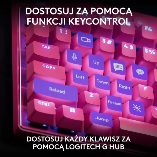 Klawiatura Logitech Pro X TKL Rapid Różowy