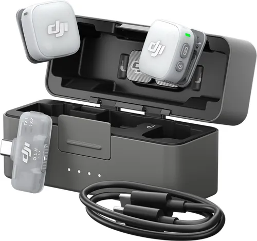 System bezprzewodowy DJI Mic Mini 2 (2 TX + 1 Mobile RX + Etui ładujące)