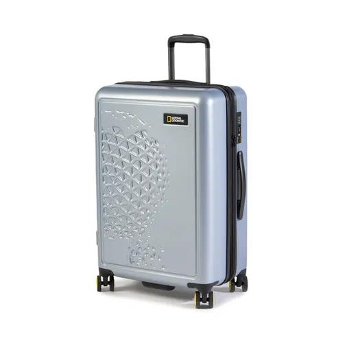 Średnia Twarda Walizka National Geographic Luggage N162HA.60.23 Silver 23