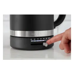 Электрический чайник KitchenAid 5KEK1701EBK, 1.7 л, 2400 Вт, регулировка температуры