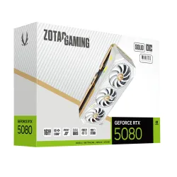 Karta graficzna Zotac Gaming GeForce RTX 5080 SOLID OC White Edition 16GB GDDR7 256bit DLSS 4