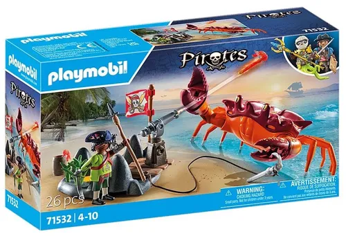 Набор фигурок Playmobil Пираты 71532 Схватка с гигантским крабом