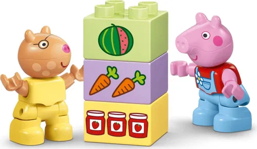 LEGO Duplo Świnka Peppa 10468 Ciągnik i rynek