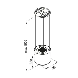 Okap Globalo Arenoflow 39.4 Inox