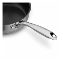 Patelnia na indukcję nierdzewna z pokrywką Starke Pro Varese 24 cm